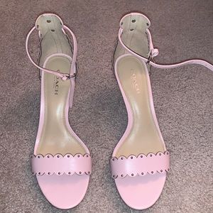 Coach scallop mini heels.